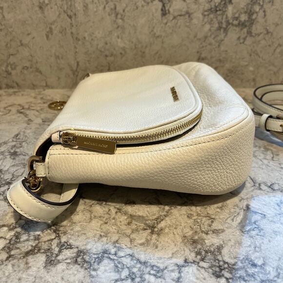Michael Kors Bedford Convertible Flap Shoulder Bag, White - Picture 5 of 10